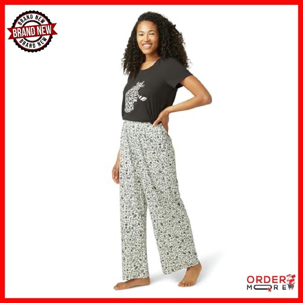 Super Soft 2-Piece Pajama Set with Embellished Top & Elastic Waist Pants - Picture 5 of 7